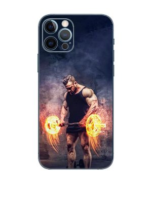 Bodybuilder Bicep Curl High Quality Embossed Skin