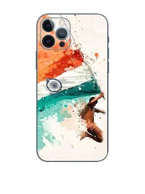 Indian Flag High Quality Embossed Skin